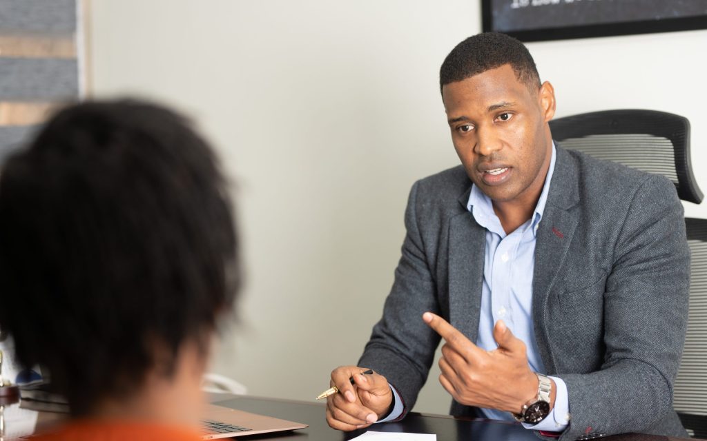 A consultation, Hairhub Trichology Centre Nairobi