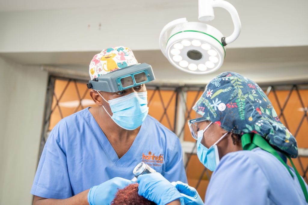 The operating room, Hairhub Trichology Centre Nairobi
